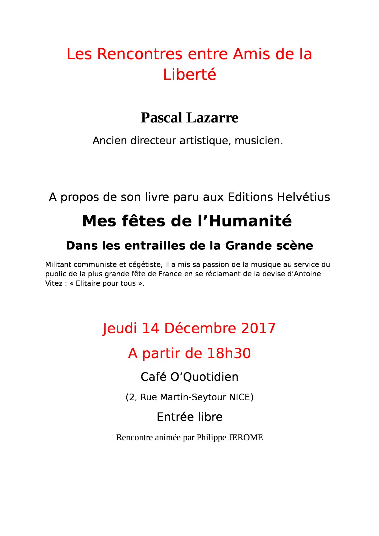 rencontres entre amis